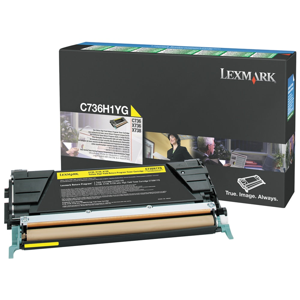 Lexmark C736H1YG Yellow High Yield Return Toner Cartridge