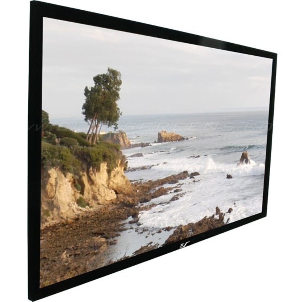 Elite Screens Sable Frame - 110-inch Diagonal 16:9, 8K 4K Ultra HD Ready Ceiling Light Rejecting and Ambient Light Rejecting Fixed Frame Projector Screen, CineGrey 3D? Projection Material, ER110DHD3in