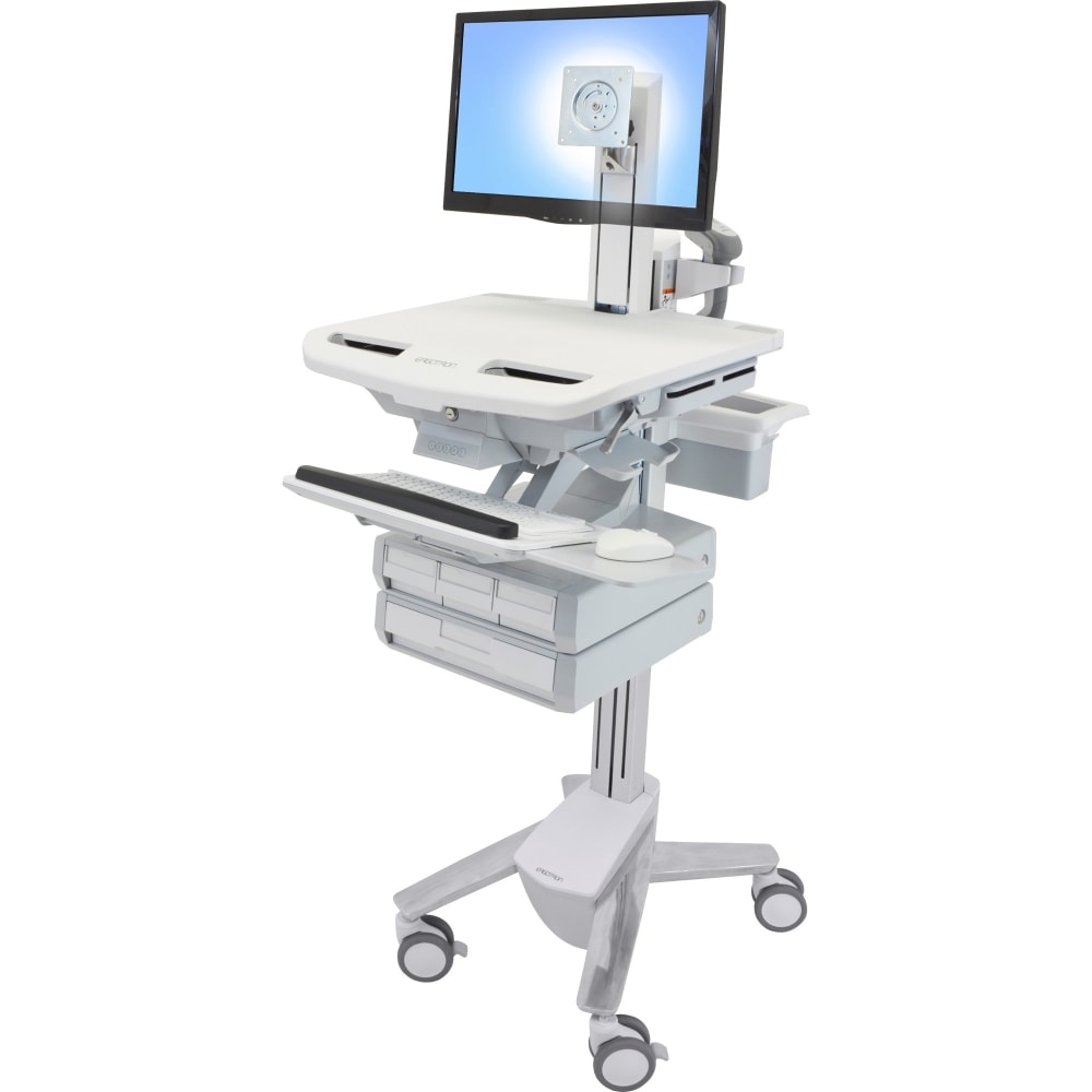 Ergotron StyleView Cart with LCD Pivot, 4 Drawers