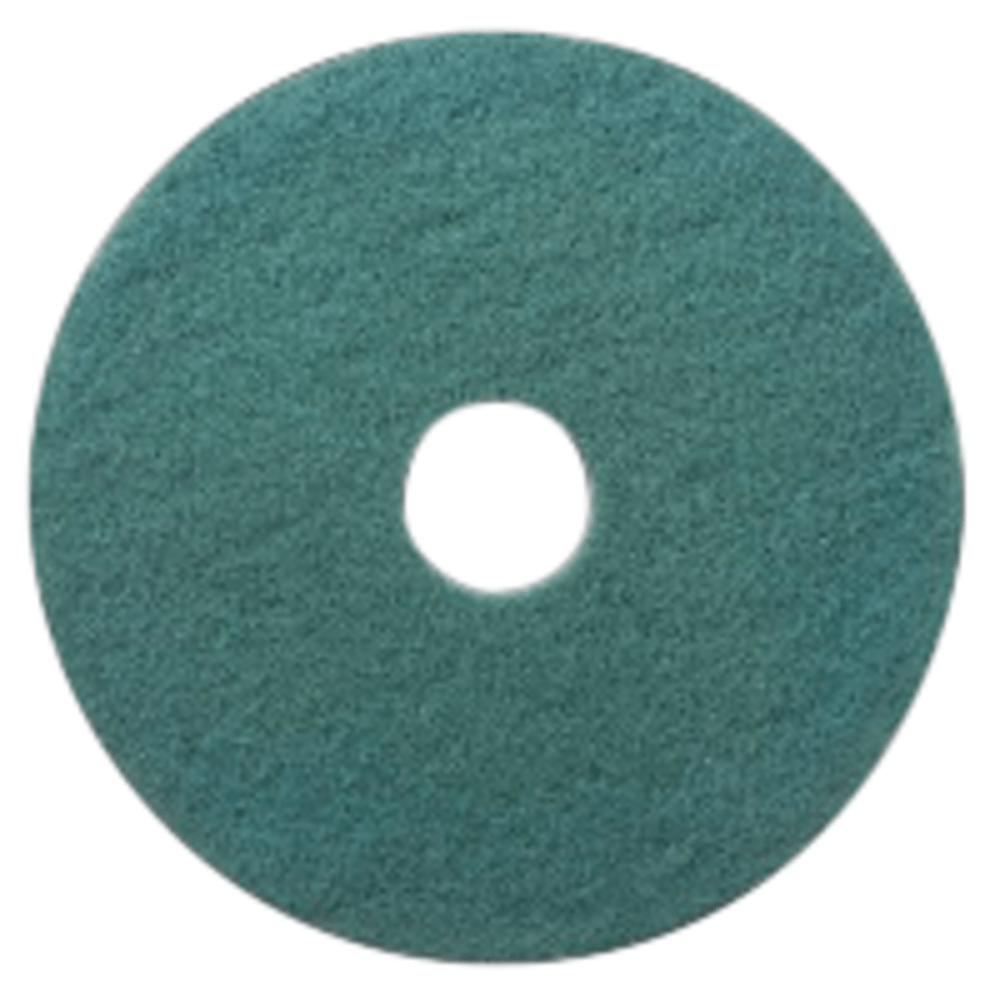 Niagara 3100N Burnishing Pads, 19in, Aqua, Case Of 5