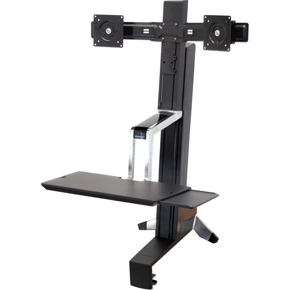 Ergotron Workfit-S Dual Sit-Stand Desk Riser Workstation, 22-4/5 "W x 45-2/7 "D, Black