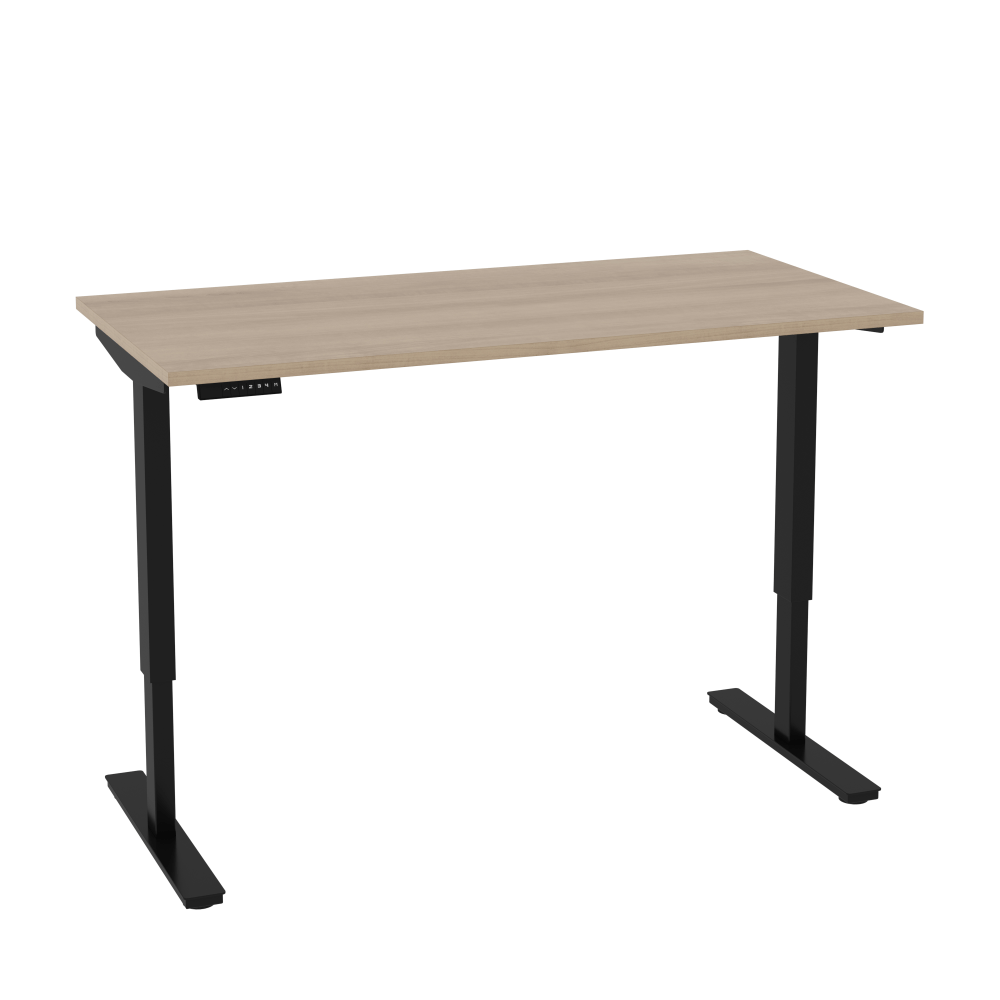 Bestar Universel Electric 60inW Standing Desk, Electric, Northern Maple