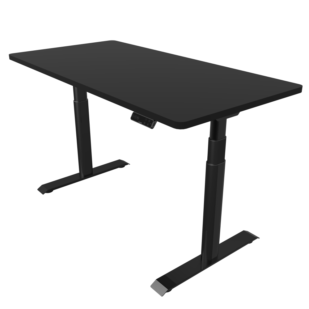 FlexiSpot E8 Electric 55inW Height-Adjustable Standing Desk, Black