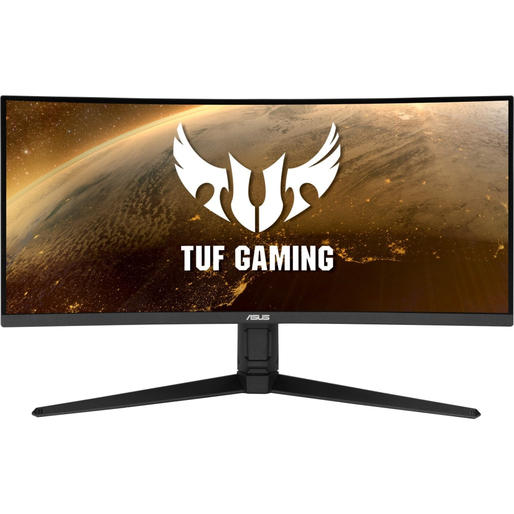 TUF VG34VQL1B 34in WQHD Curved Screen LED Gaming LCD Monitor - 21:9 - Black - 34in Class - Vertical Alignment (VA) - 3440 x 1440 - 16.7 Million Colors - FreeSync Premium - 550 Nit Peak (HDR Mode), 550 Nit Typical - 1 ms MPRT