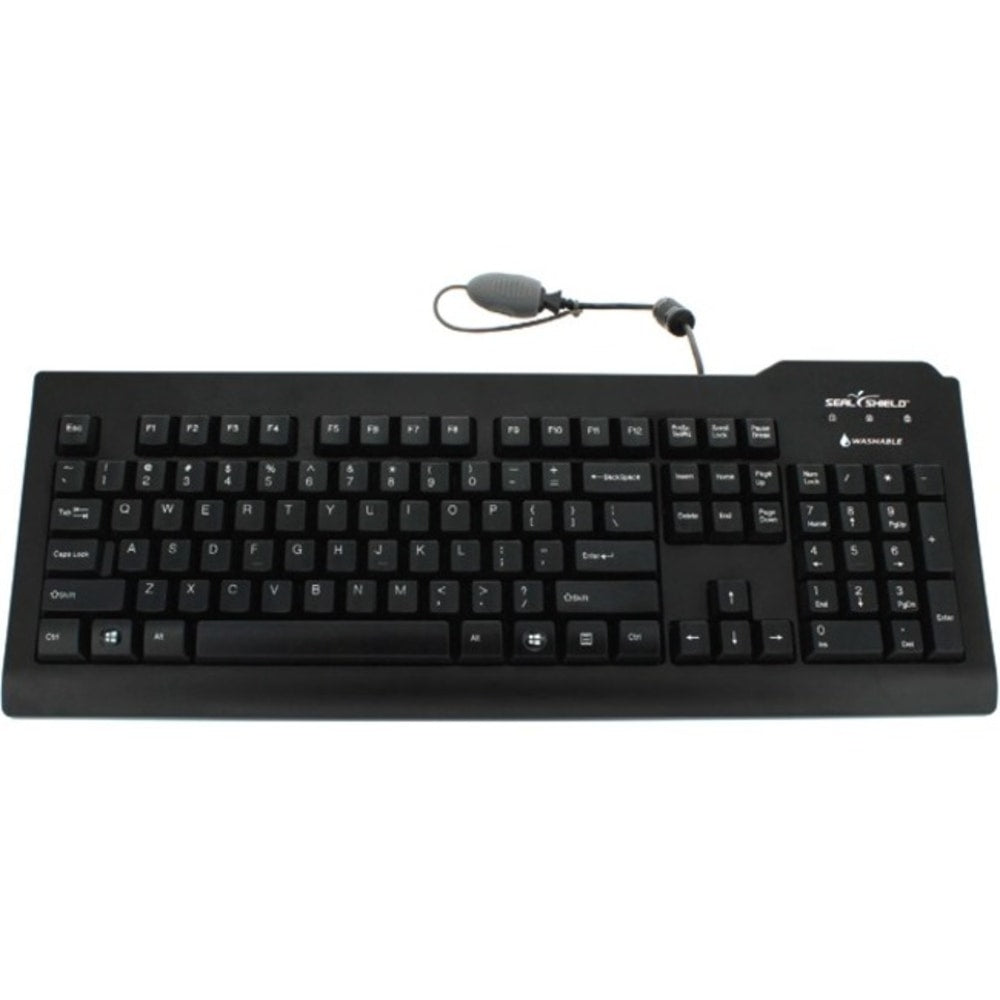 Seal Shield Seal Clean Glow - Keyboard - washable - USB - US - black