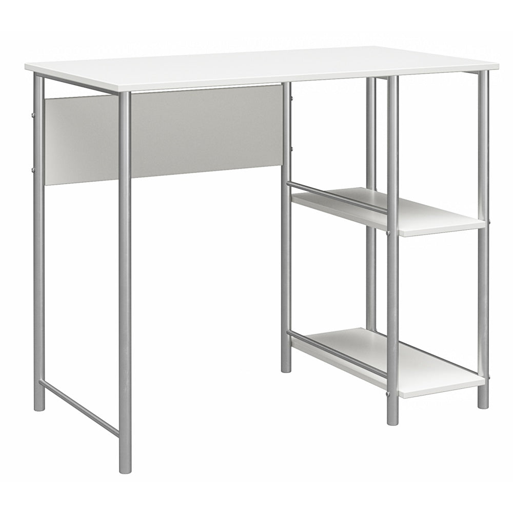 Ameriwood Home Garrett Metal 36inW Student Desk, White