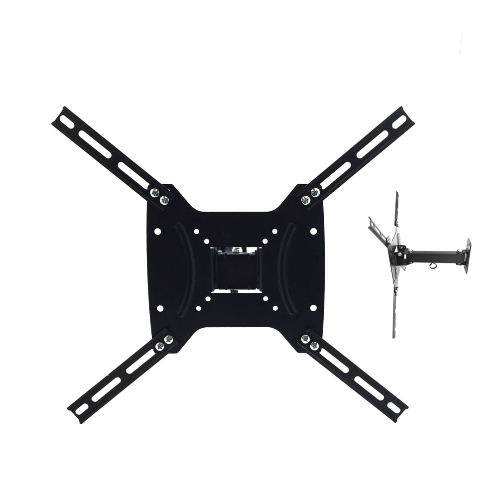 MegaMounts Full Motion Wall Mount For 17 - 55in TVs, 9inH x 12inW x 2.5inD, Black