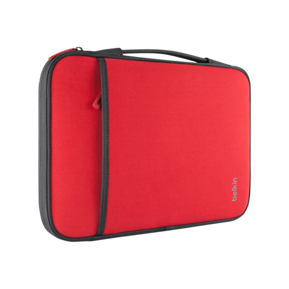 Belkin Carrying Case (Sleeve) for 11in Apple Netbook, MacBook Air - Red - Wear Resistant - Neopro Body - Fleece Interior Material - Handle - 8in Height x 12.6in Width x 0.8in Depth