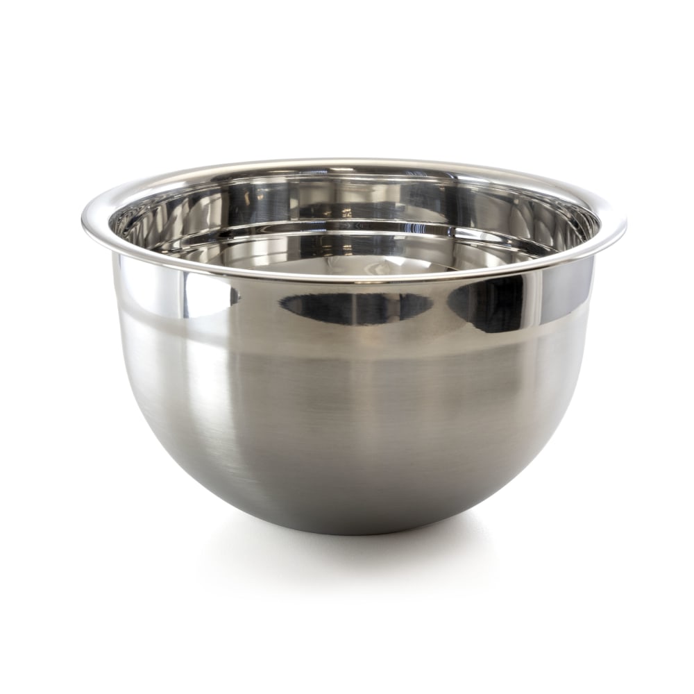 MegaChef 5-Piece Stackable Mixing Bowl Set, Chrome