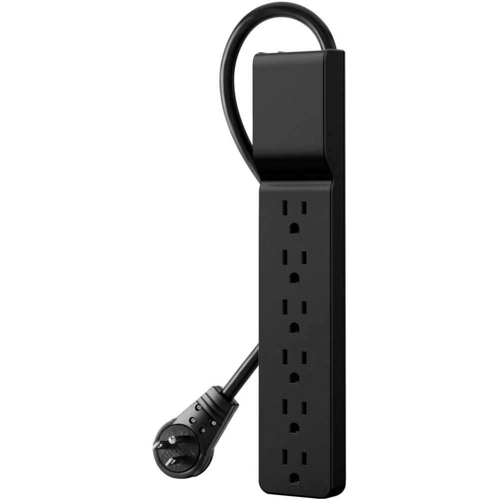 Belkin Essential Series 6-Outlet Surge Protector, 5-15/16ft, Black