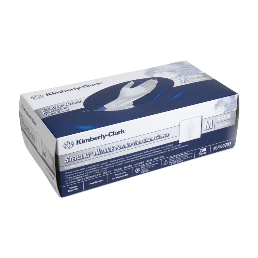 Kimberly-Clark Sterling Exam Gloves, Medium, Light Gray, Box Of 200