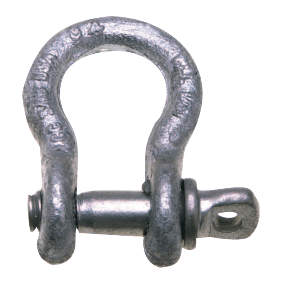 419 5/8in 3-1/4T Self-Colored Carbon Anchor Shackle With Screw Pin