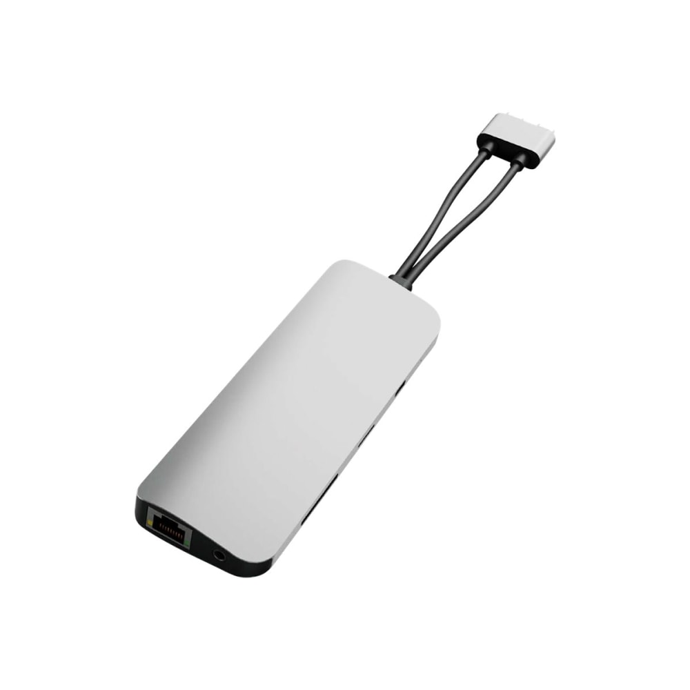 HyperDrive VIPER 10-in-2 USB-C Hub, 5/8inH x 1-15/16inW x 5-11/16inD, Silver, HD392-SILVER