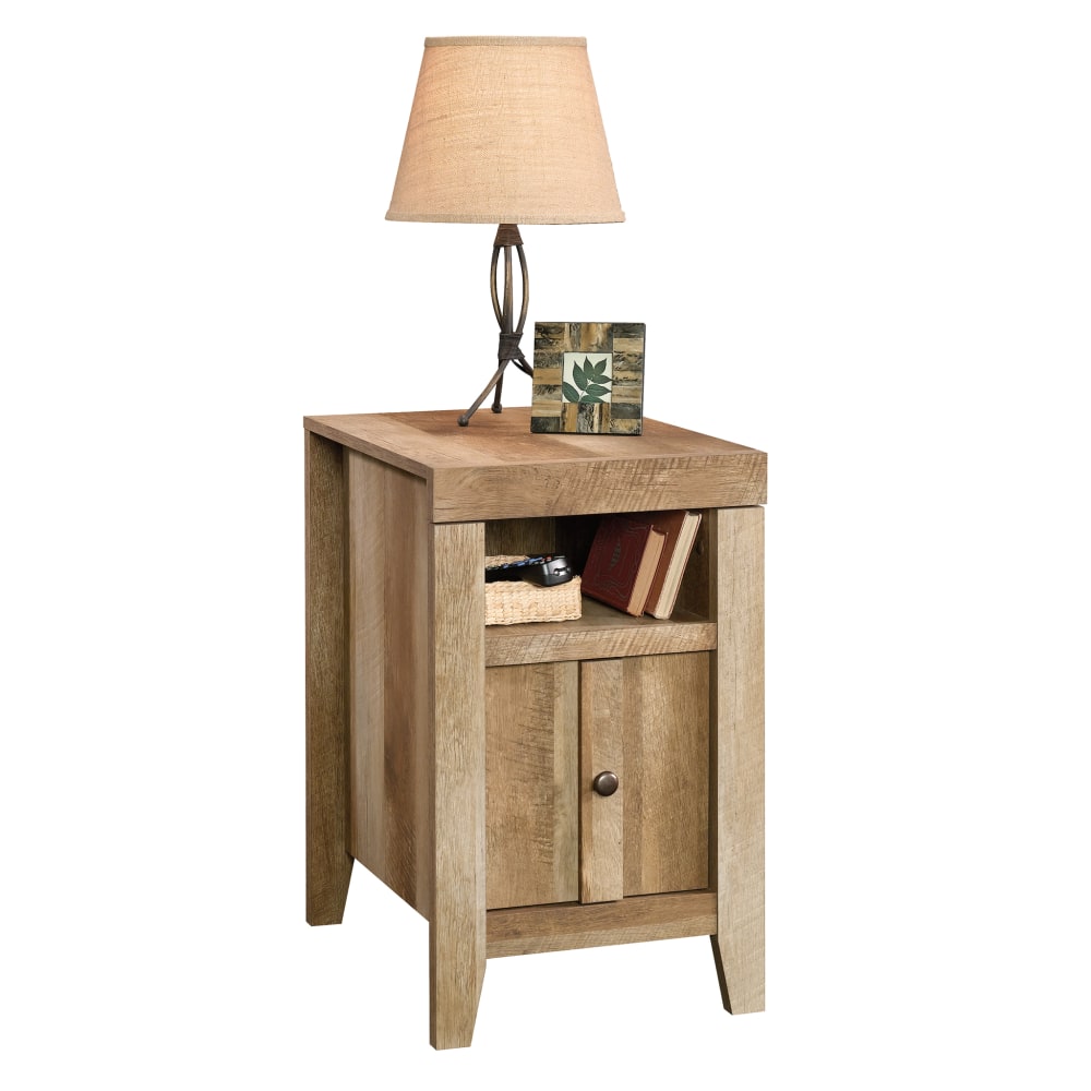 Sauder Dakota Pass Side Table, 26-1/2inH x 16-1/2inW x 21-1/2inD, Craftsman Oak