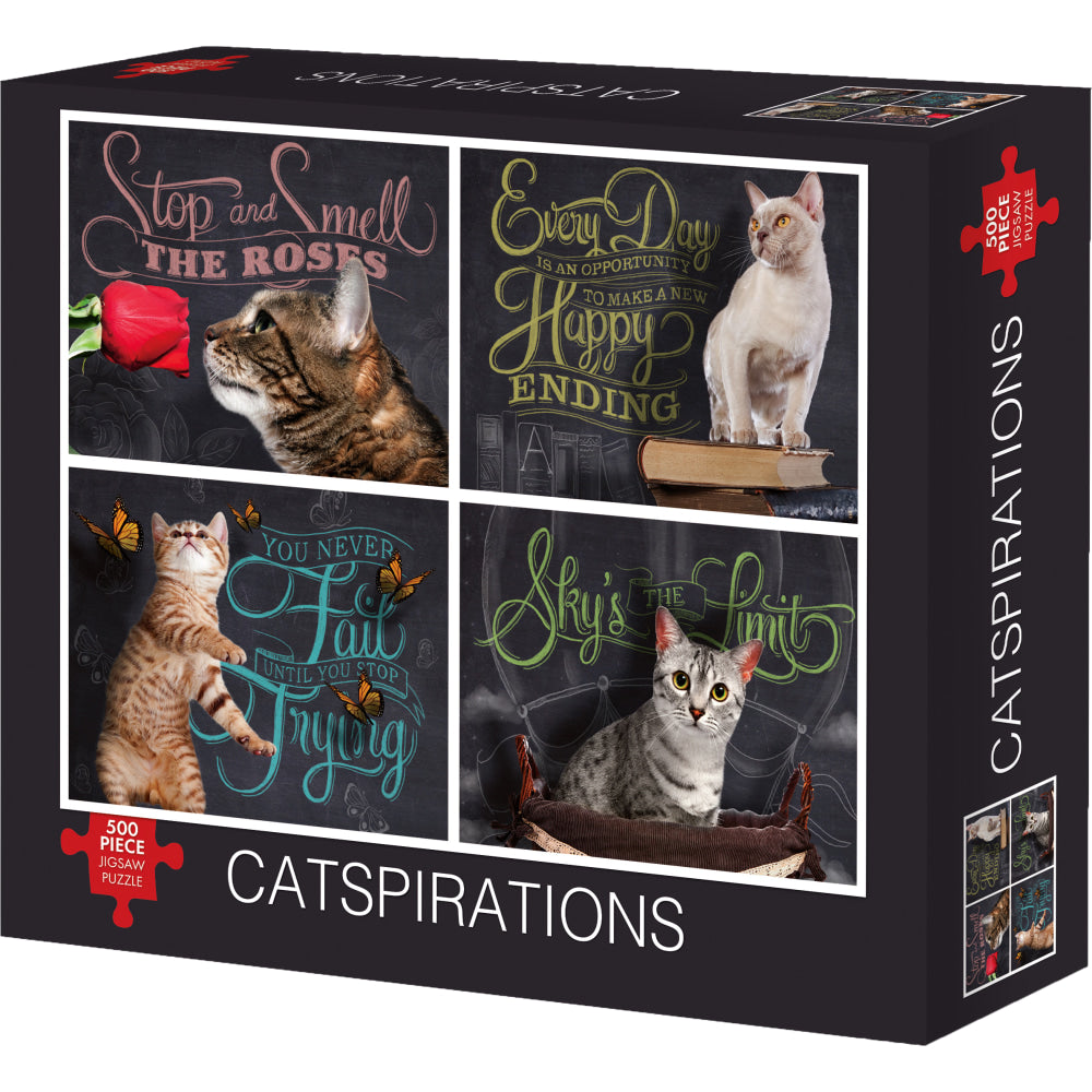 Willow Creek Press 500-Piece Puzzle, Catspirations