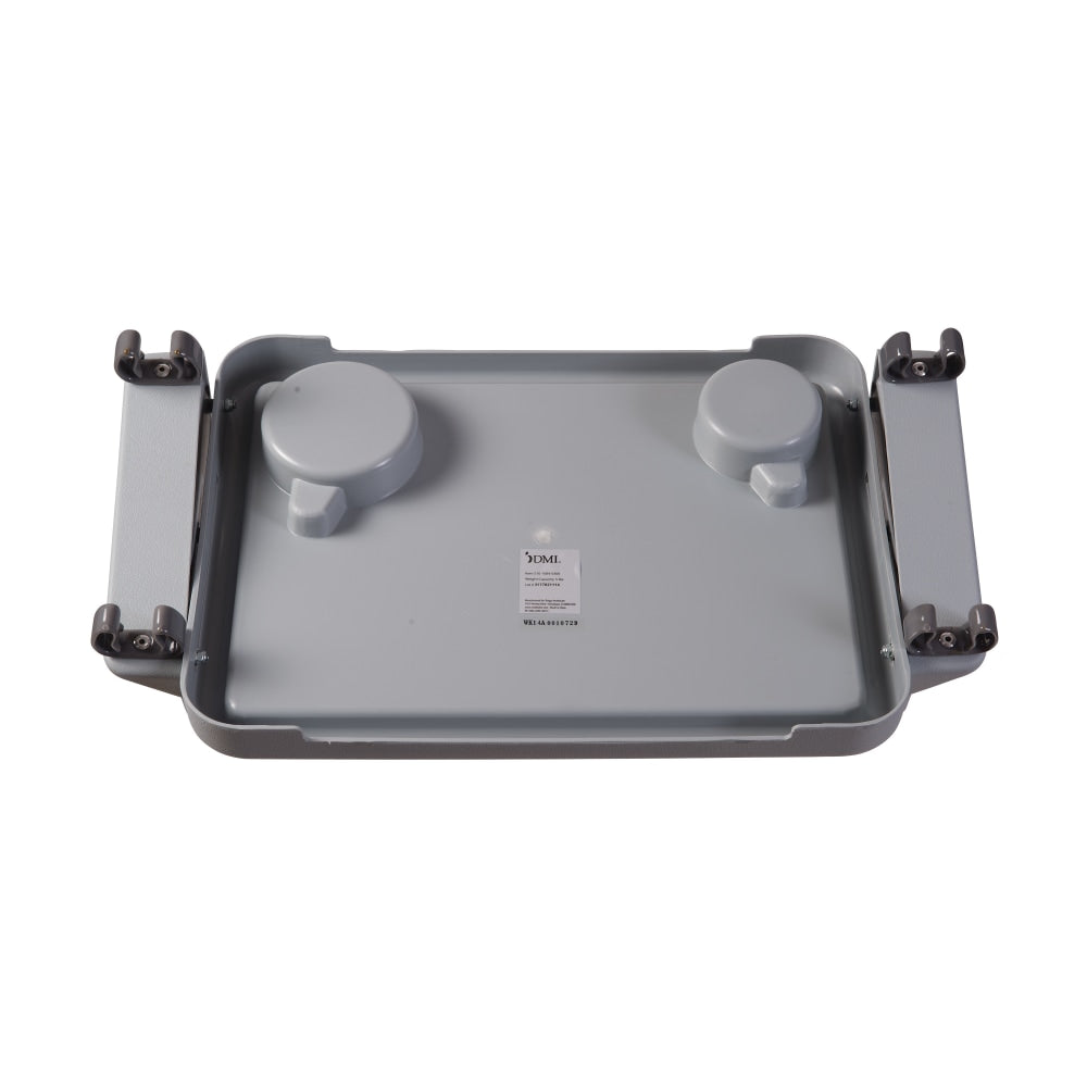 DMI Folding Walker Tray With Cup Holders, 16in x 11in, Gray