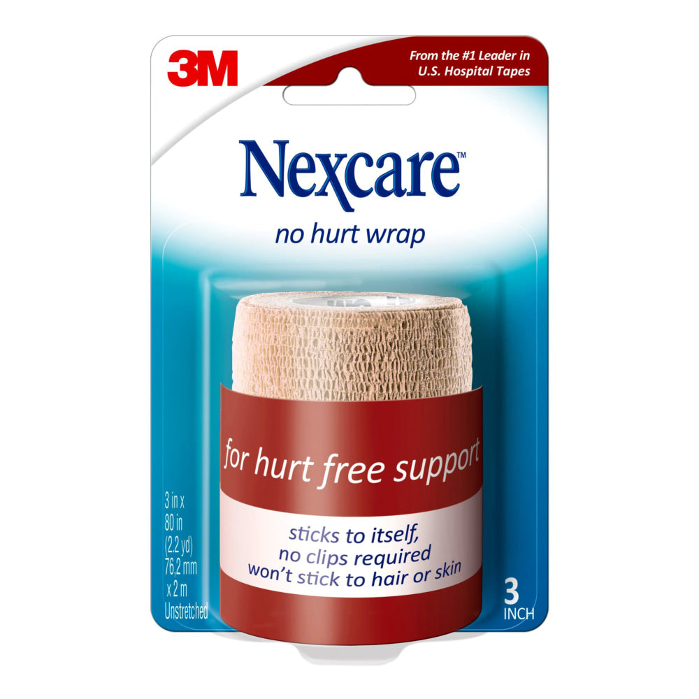 3M Nexcare Coban Self-Adherent Bandages, 3inx 5 Yd. Stretched, Tan