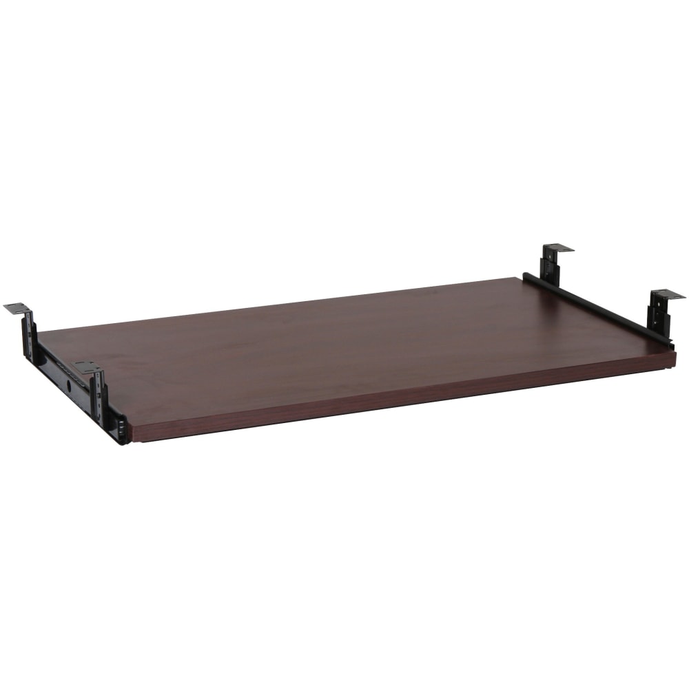 Lorell Laminate Universal Keyboard Tray, Mahogany