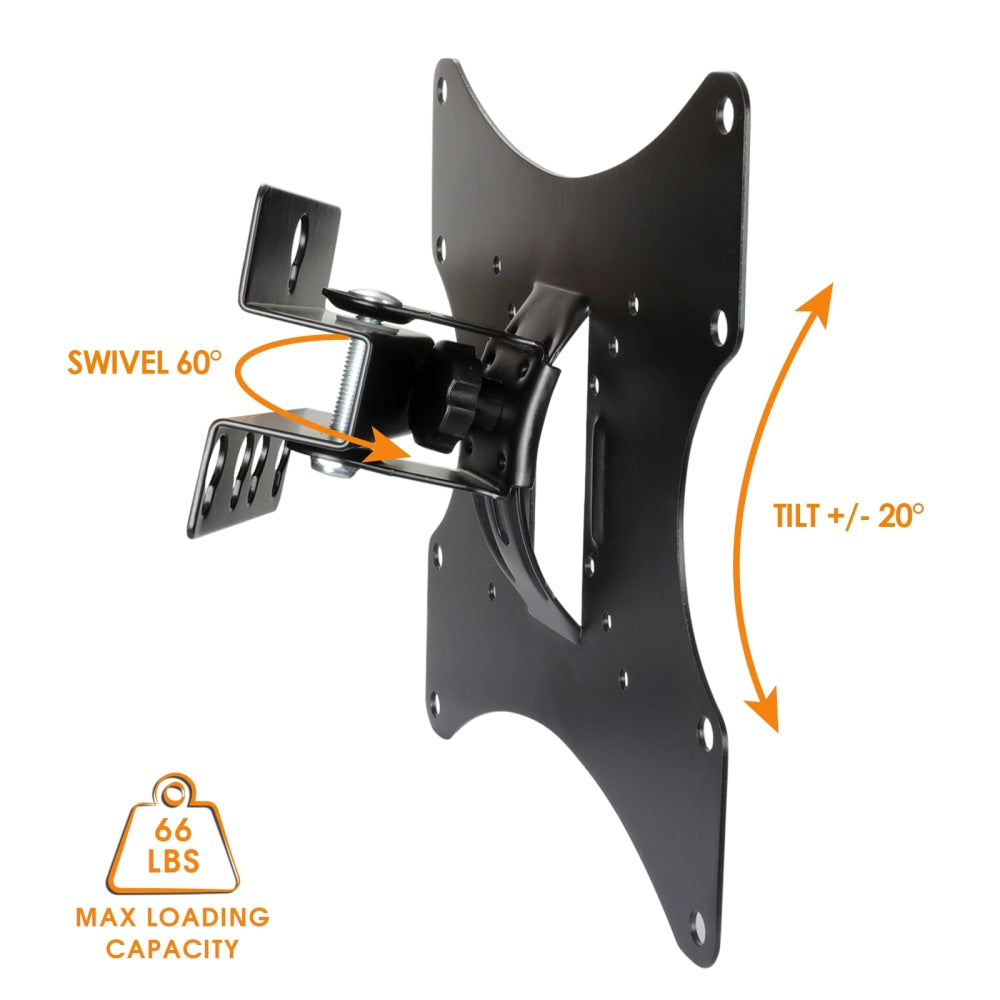 MegaMounts Heavy-Duty Full-Motion Wall Mount For 17 - 42in TVs, 8.25inH x 3.75inW x 3.25inD, Black