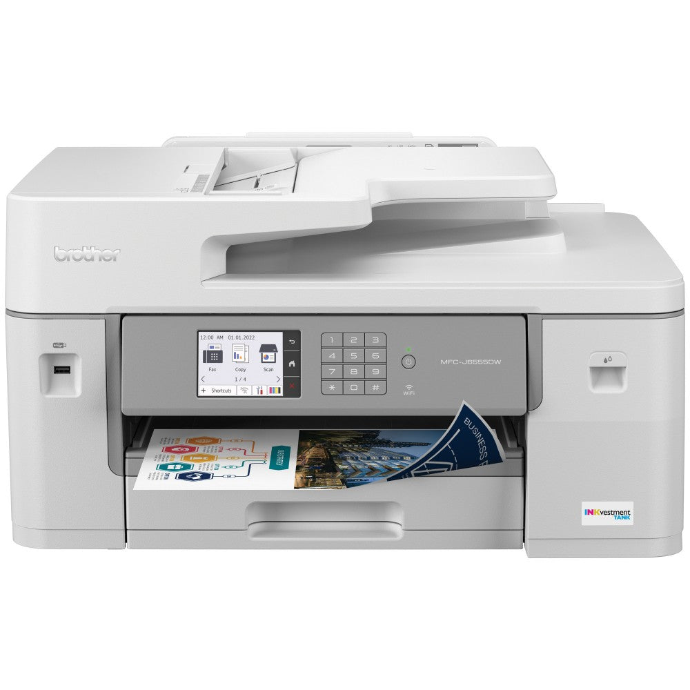 Brother INKvestment Tank MFC-J6555DW Inkjet All-In-One Color Printer With Ink