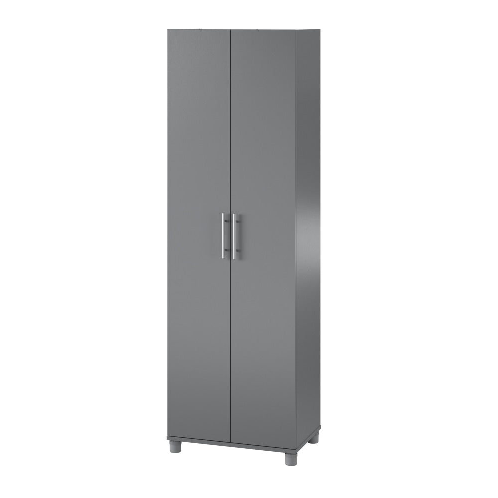 Ameriwood Home Camberly 24inW Utility Storage Cabinet, Gray