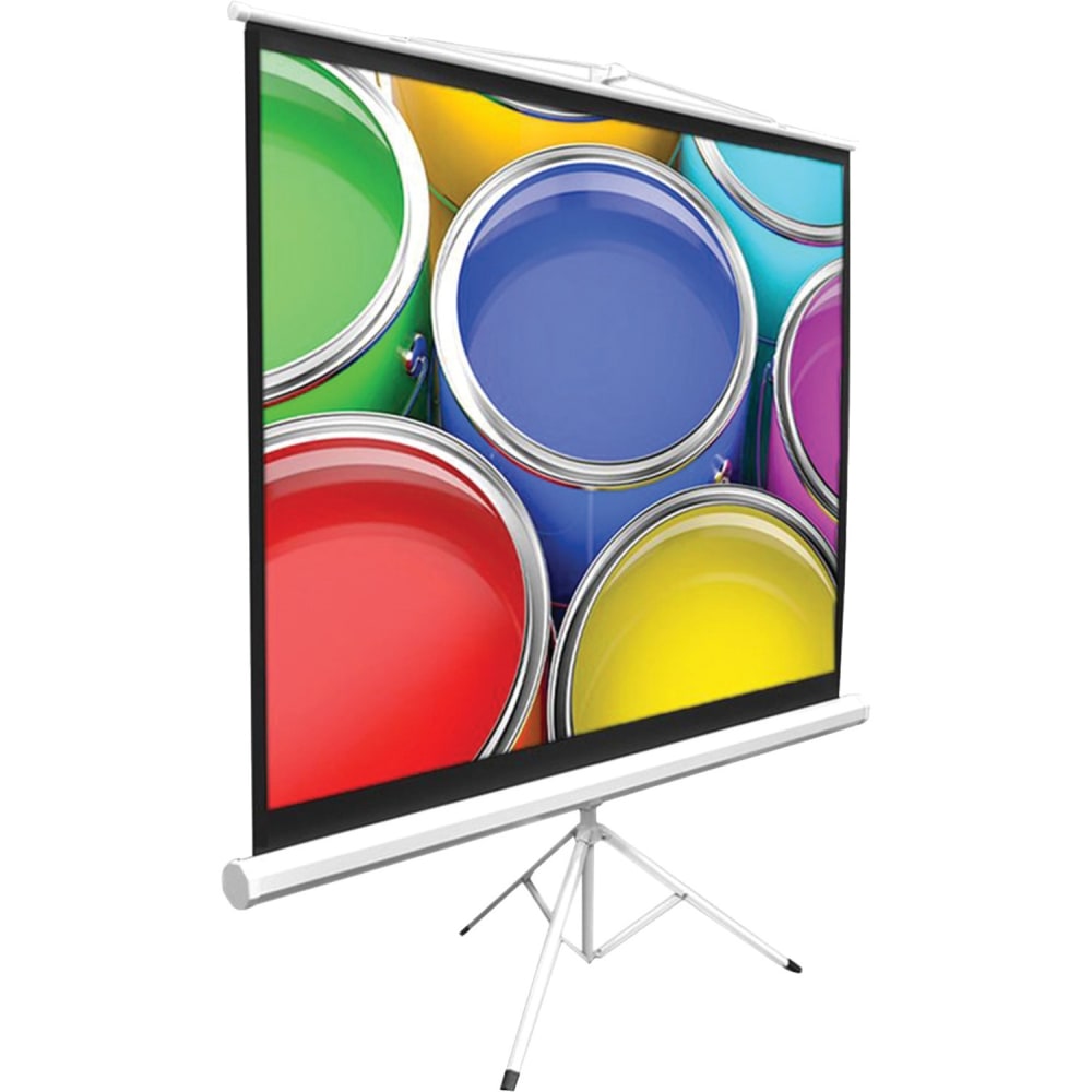 Pyle 50in Manual Projection Screen - 4:3 - Matte White - 29.5in x 39.5in - Floor Mount