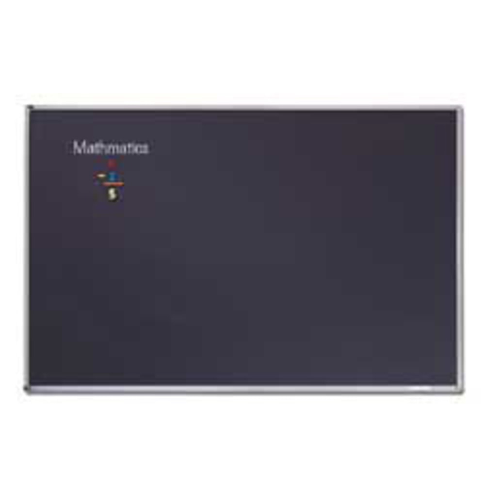 Quartet Education Magnetic Porcelain Chalkboard, 72in x 48in, Black Aluminum Frame