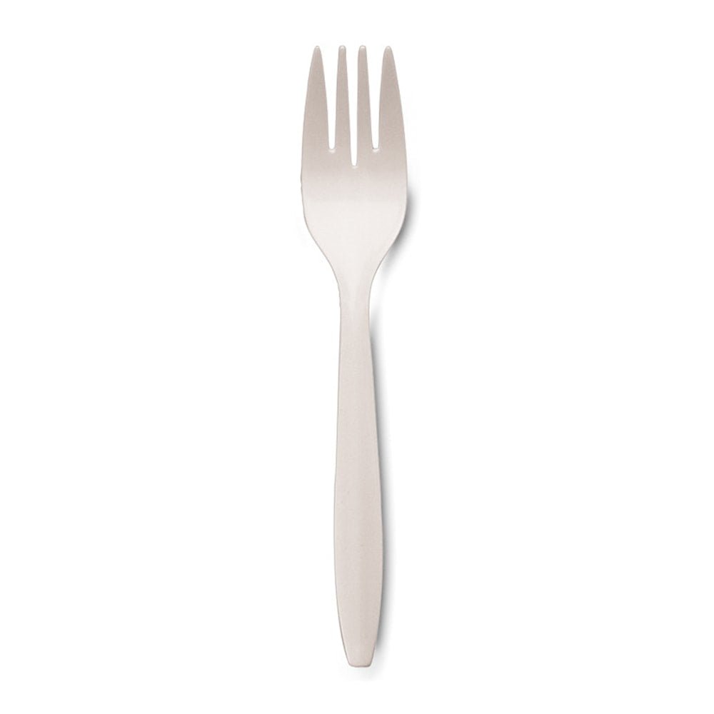 Dixie Bulk Case Plastic Forks, White, Case Of 1,000