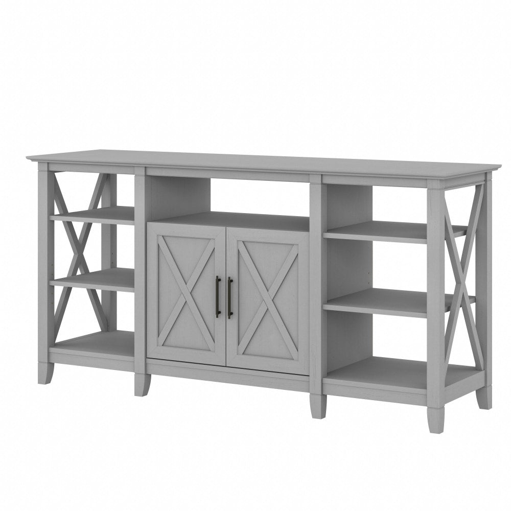 Bush Furniture Key West Tall TV Stand For 65in TV, Cape Cod Gray, Standard Delivery