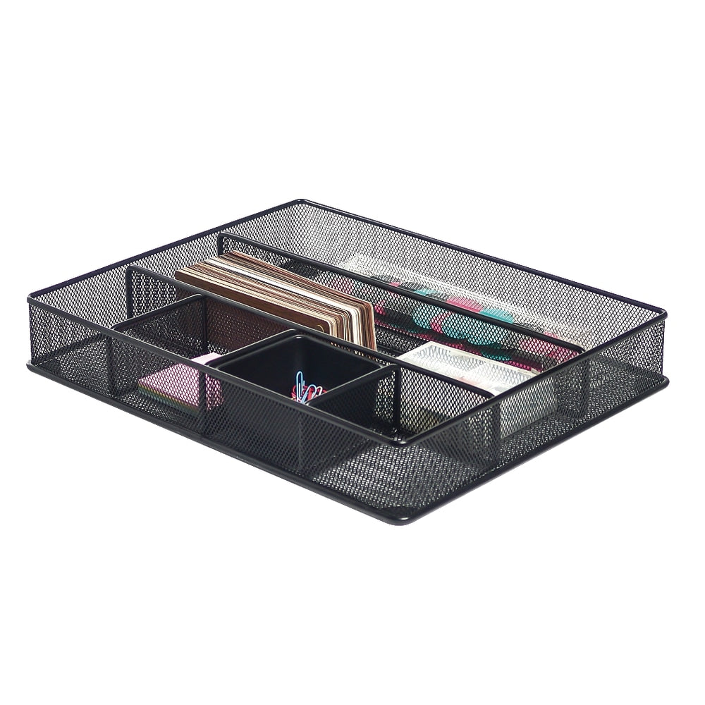 Office Depot Brand Mesh Large Drawer Organizer, Black