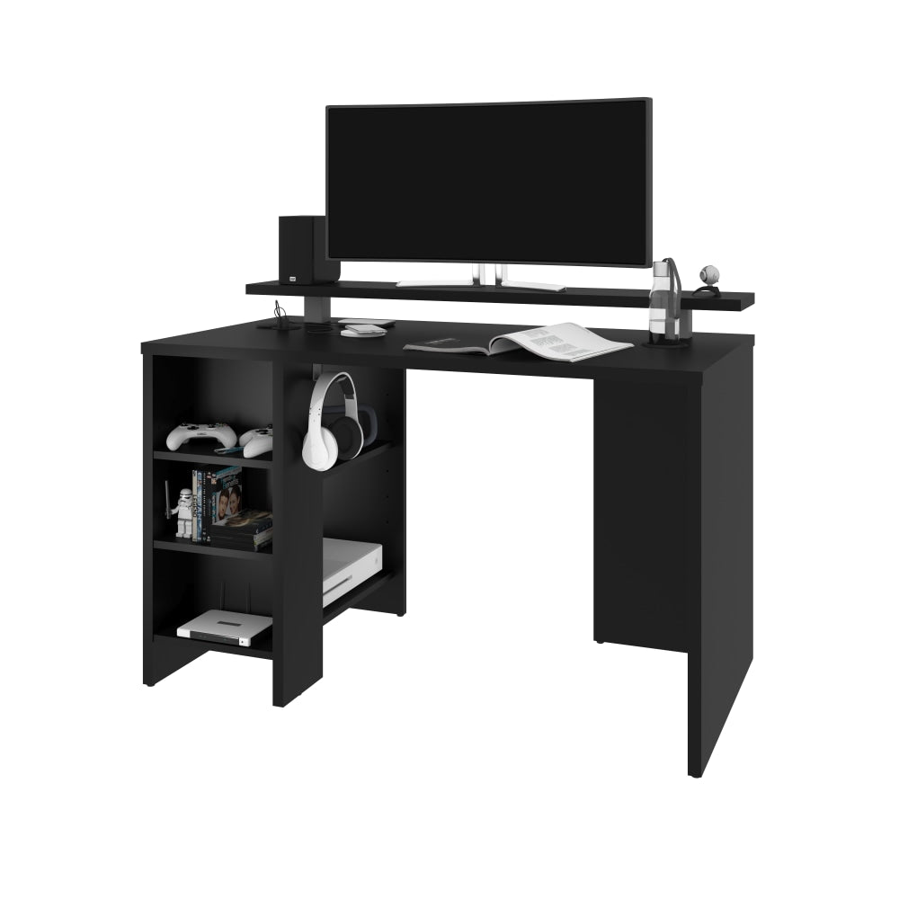 Bestar Electra 48inW Gaming Computer Desk, Black