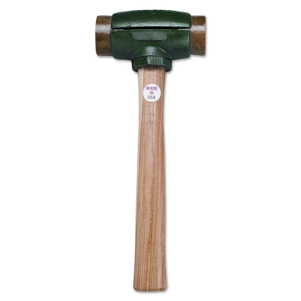 Split Head Hammers, 2 in Dia., 14 in Handle, Rawhide