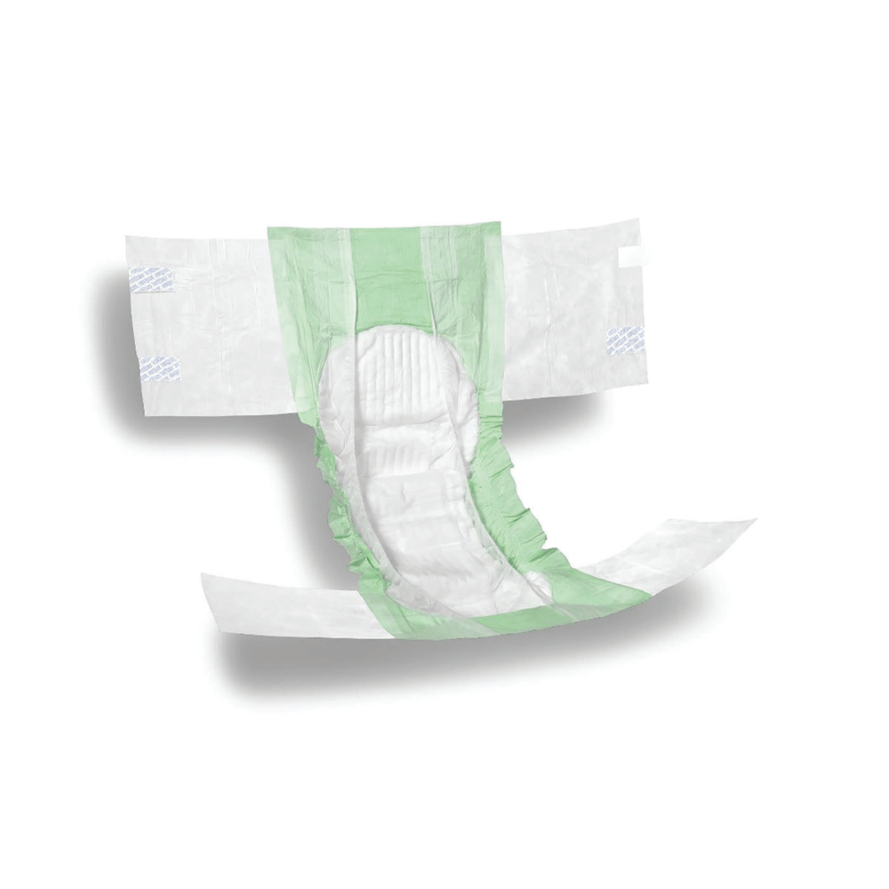 FitRight Plus Disposable Briefs, XX-Large, 60 - 69in, Green, 20 Briefs Per Bag, Case Of 4 Bags