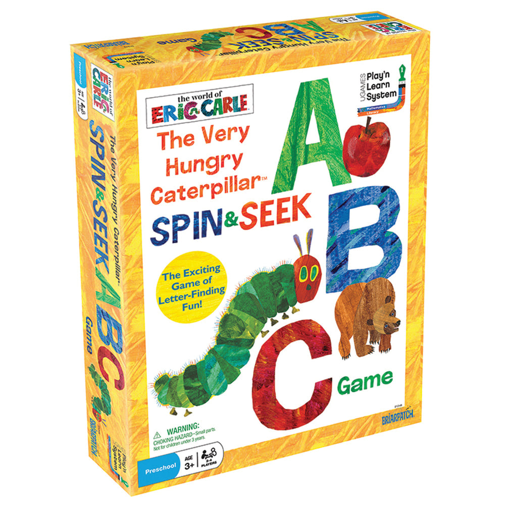 University Games Briarpatch The Very Hungry Caterpillar Spin & Seek ABC Game, Pre-K