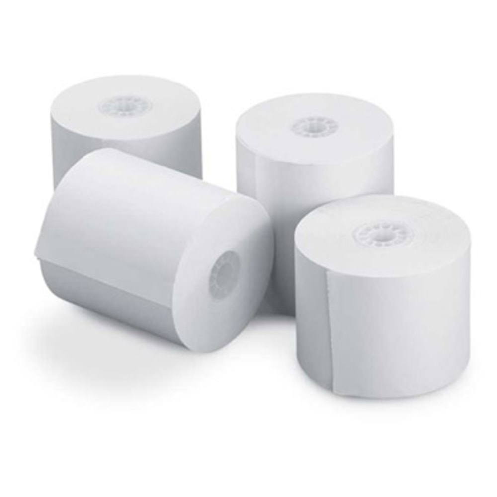 Office Depot Brand 1-Ply Bond Paper Roll, 2-1/4in x 150', White, Pack of 12