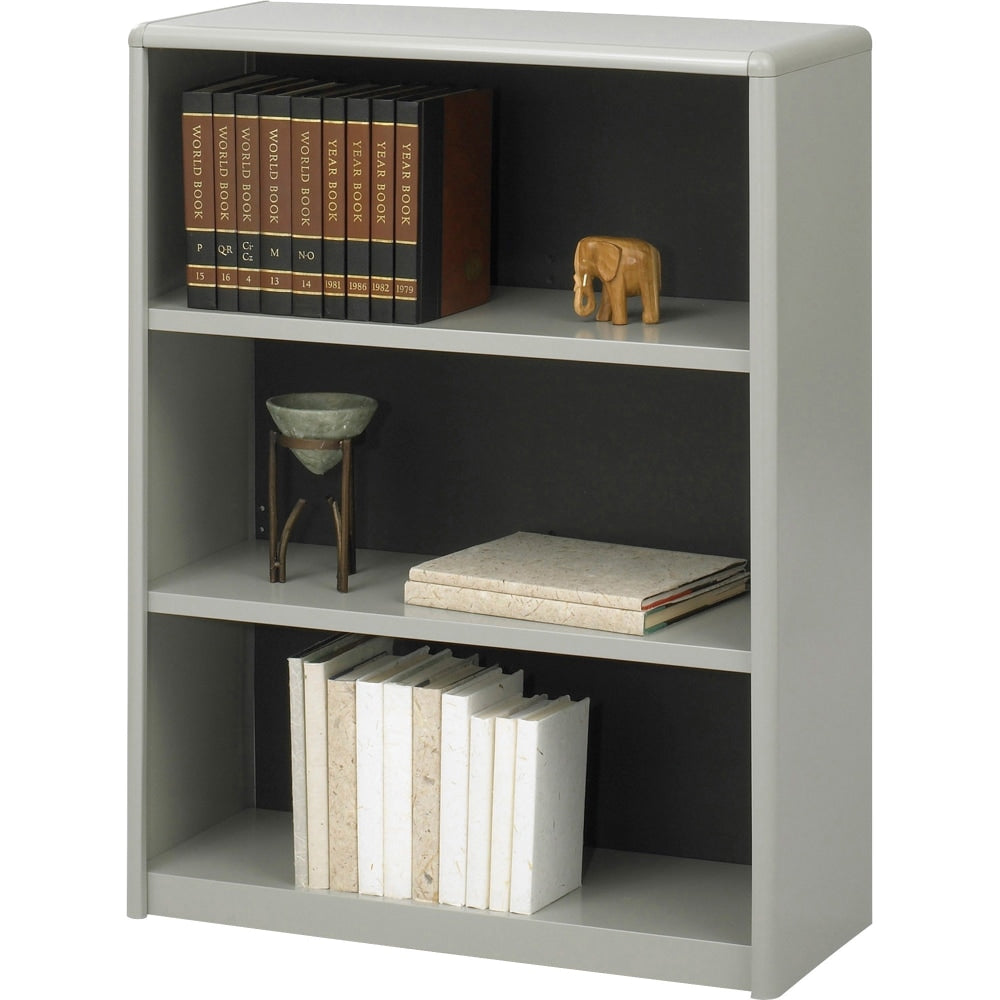 Safco Value Mate Steel Modular Shelving Bookcase, 3 Shelves, 40inH x 31-3/4inW x 13-1/2inD, Gray