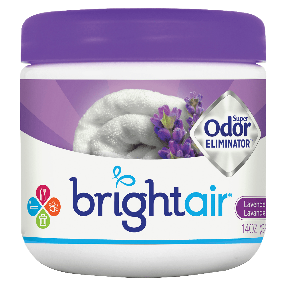 BRIGHT Air Super Odor Eliminator Gel, 14 Oz., Lavender & Fresh Linen