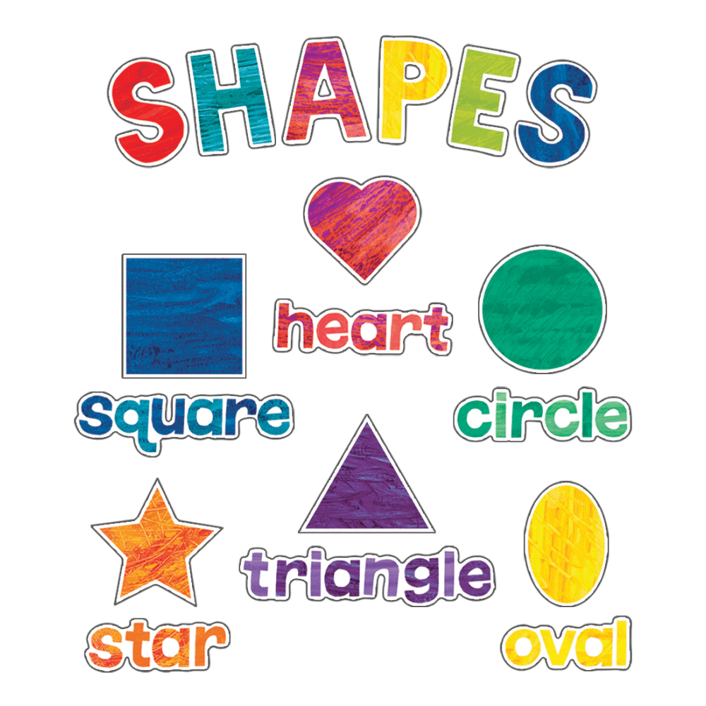 Carson-Dellosa World Of Eric Carle Shapes Mini Bulletin Board Set