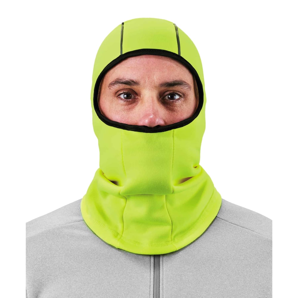 Ergodyne N-Ferno 6821 Fleece Balaclava, One Size, Lime