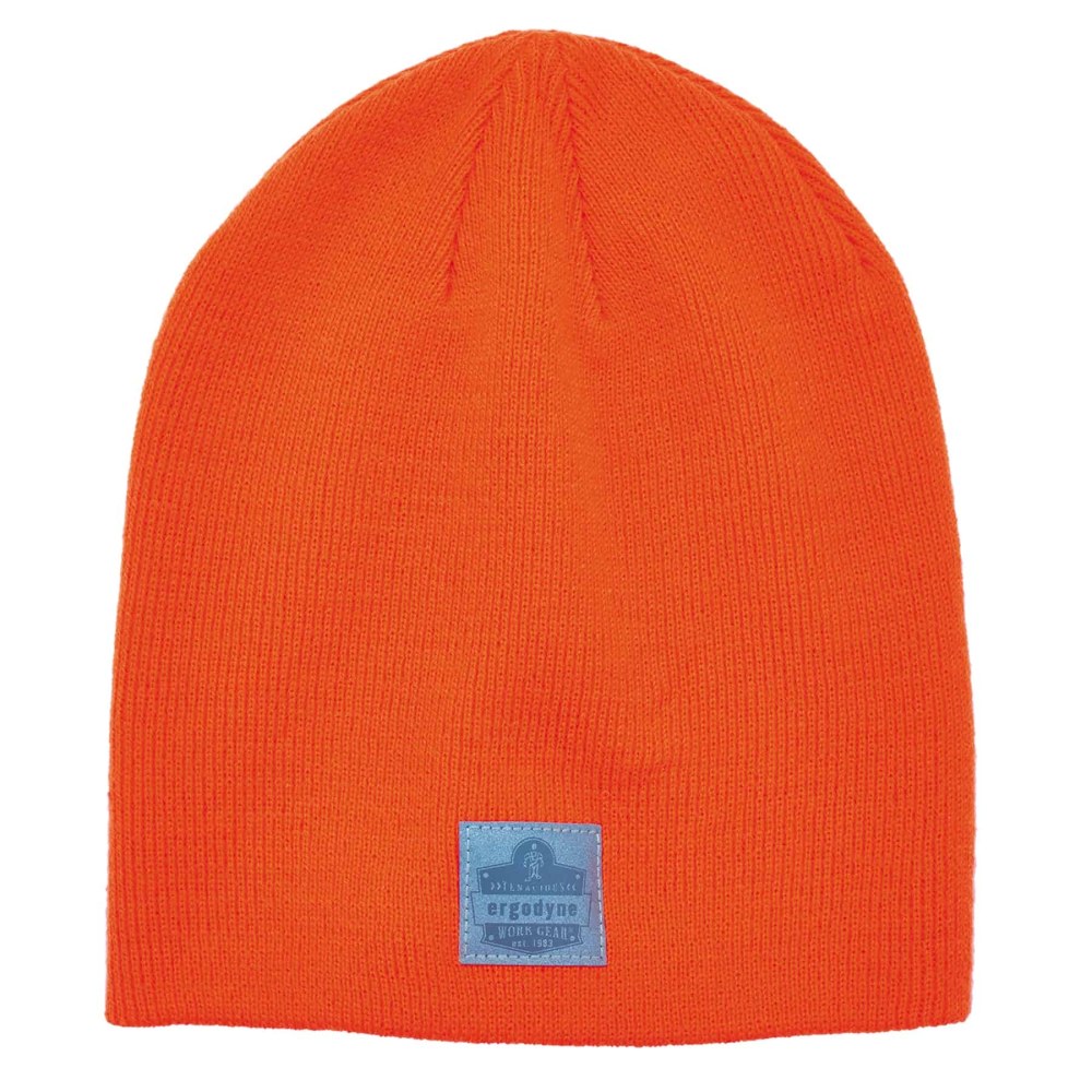 Ergodyne N-Ferno 6812 Ribbed Knit Beanie, One Size, Orange