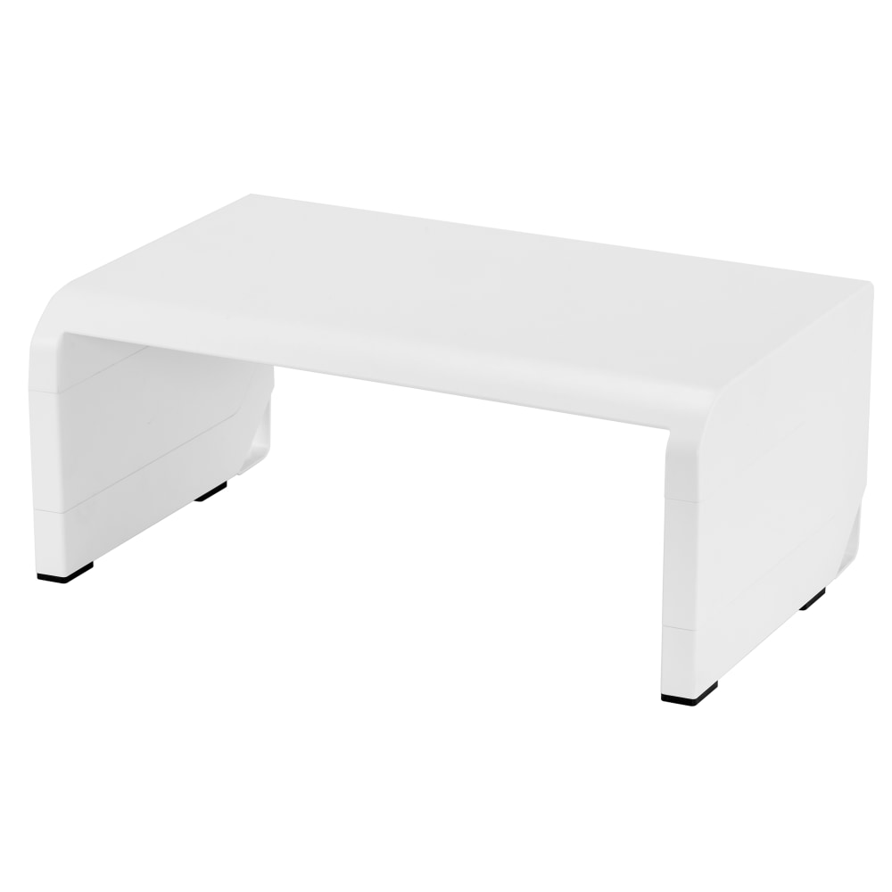 Bostitch Konnect Monitor Stand, 2-3/8inH x 16-3/16inW x 9-7/8inD, White