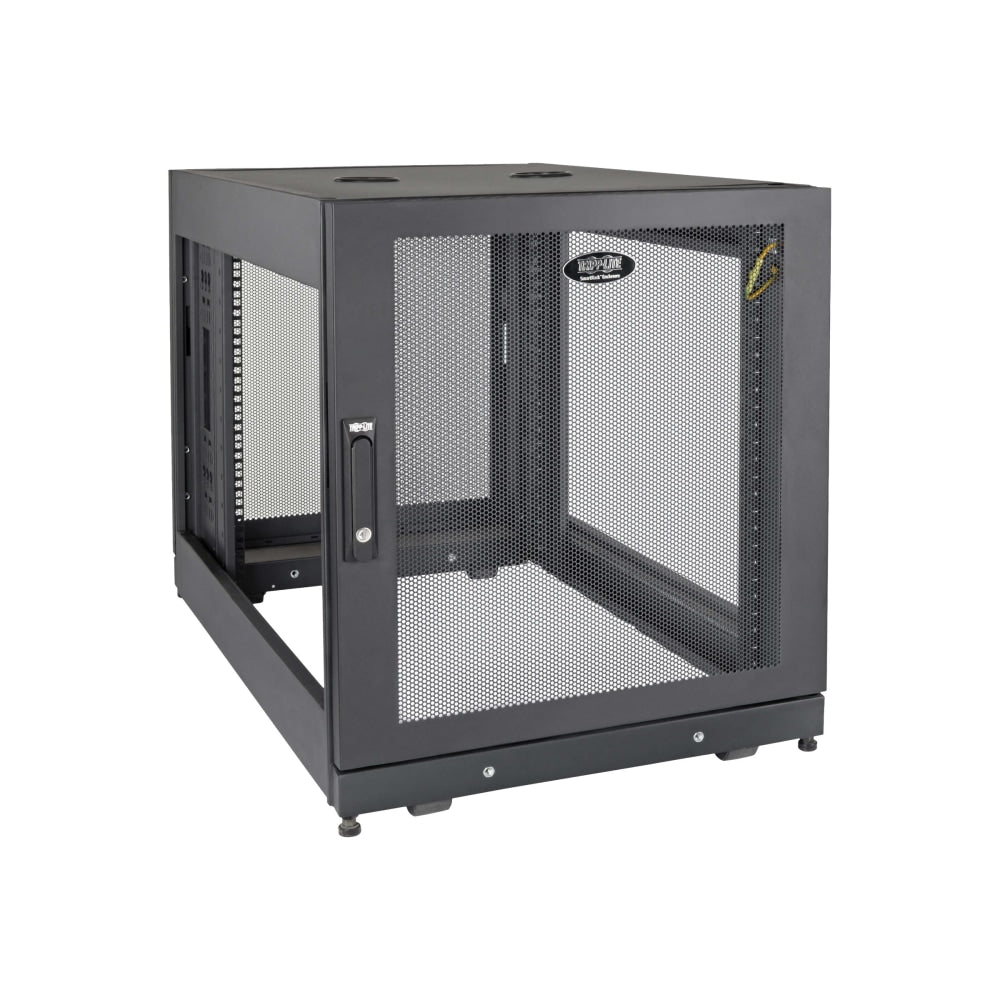 Tripp Lite 14U SmartRack Deep Server Rack - 42 in. Depth, Doors & Side Panels Included - For Server, Patch Panel, LAN Switch - 14U Rack Height x 19in Rack Width x 37in Rack Depth - Floor Standing - Black Powder Coat - Steel