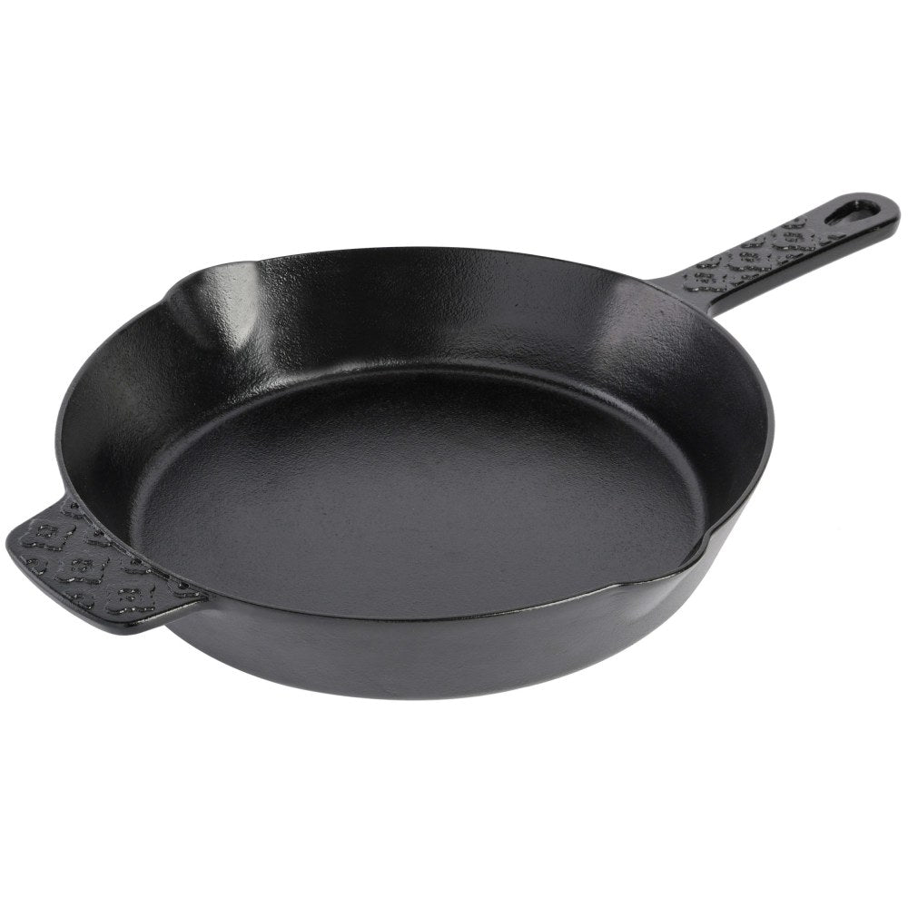 Spice by Tia Mowry Savory Saffron Pre-Seasoned Cast Iron Skillet, 10in, Black