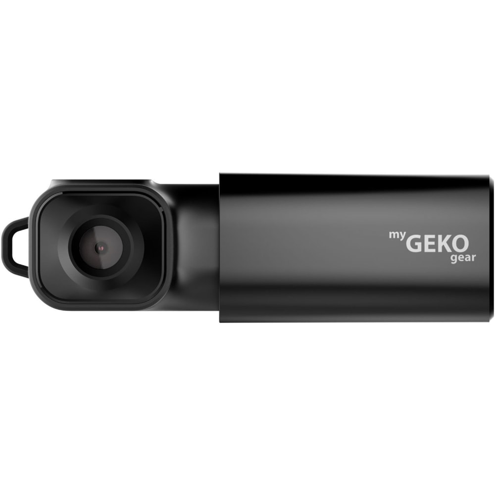 myGEKOgear by Adesso Moto Snap 1080p Motorcycle Camera with APP for Instant Video Access, Tilt Sensor for Incident Video Recording, SONY Starvis Sensor, 8.5 Hours Rechargable Battery, 32GB Storage - Dashboard - Wireless - 1920 x 1080 Video - Black