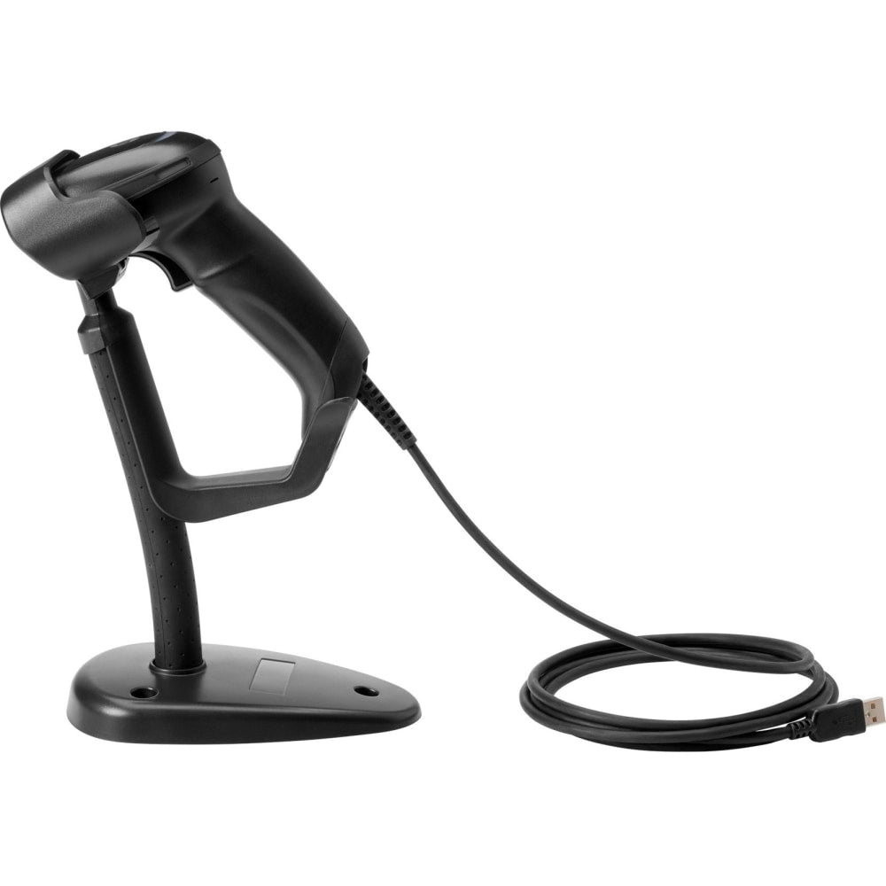 HP Engage Imaging Barcode Scanner II - Cable Connectivity - 1D, 2D - LED - Imager - Omni-directional - USB - Black - Stand Included - IP52 - USB