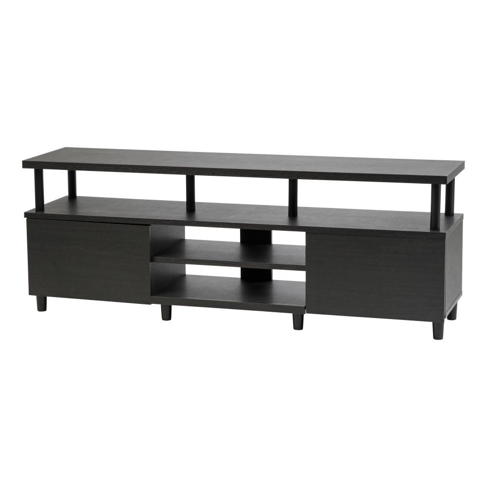 IRIS TV Stand For 70in TVs, 23-1/4inH x 63inW x 15-5/16inD, Black