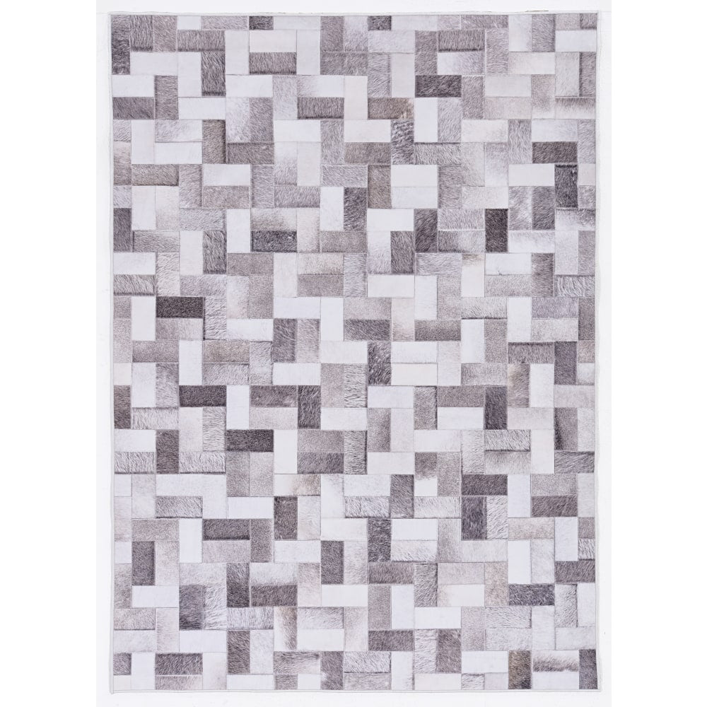 Linon Bingham Area Rug, 5ft x 7ft, Sawyer, Gray/Ivory