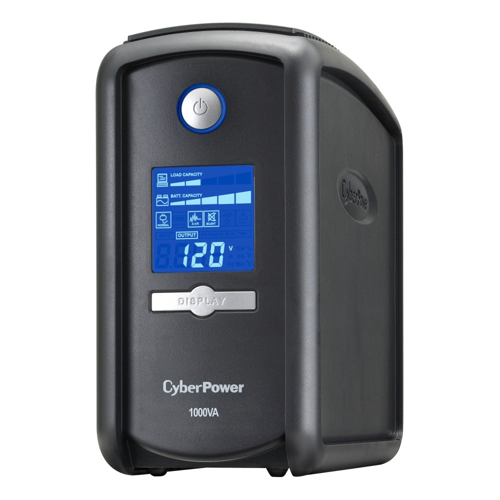 CyberPower Uninterruptible 600-Watt 9-Outlet Power Supply, CP1000AVRLCD