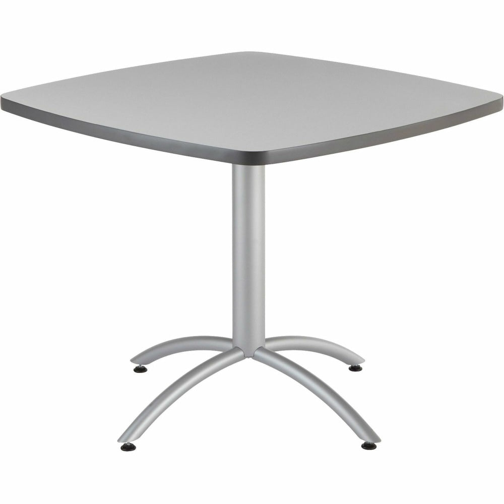 Iceberg CafeWorks Cafe Table, Square, 30inH x 36inW, Gray