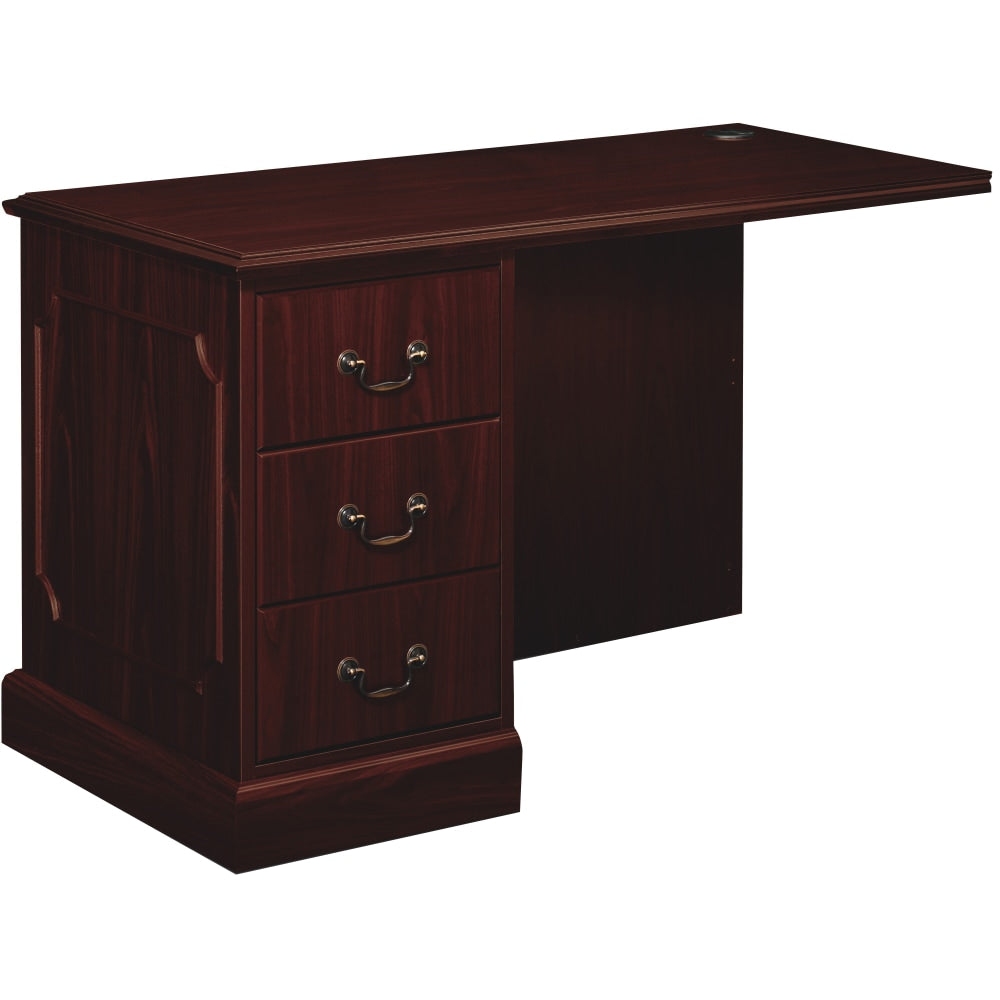 HON 94000 48inW Left Desk Return, Mahogany